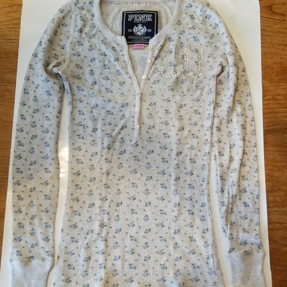 Pink Victoria Secret Pajama Shirt